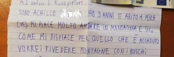 Belluno, il bimbo che dona i suoi risparmi per salvare gli alberi